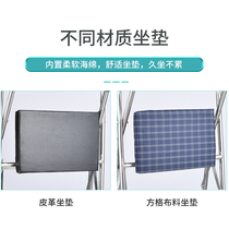 Elderly trolley elderly scooter folding moped Walker stainless steel can be propelled to sit on two-wheeled seats
