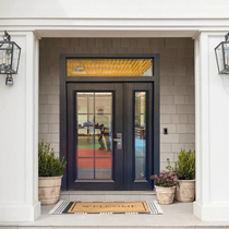 Customized glass door villa door double door zinc alloy security door rural entrance door home country entrance door