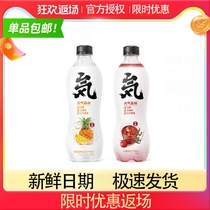 ⭐Yuan Qi Forest Sea salt Pineapple Soda bubble water 0 Sugar 0 fat white peach 480ml * 12