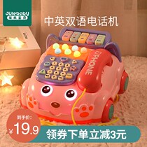 Baby childrens toys simulation telephone landline male baby music multi-function puzzle early education 1 year old 2 little girl