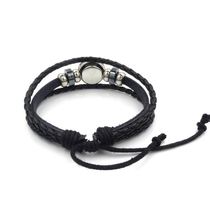 Qicuang Society Bump World Series Peripheral Space Leather Beaded Bracelet