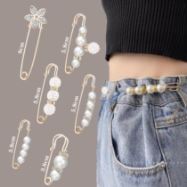Anti-light buckle brooch pin female waist adjustment skirt fixed clothes pin waist waist waist big artifact