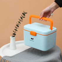 Medical box Household household storage box Medical box Large capacity medical medicine box Small object finishing box First aid box