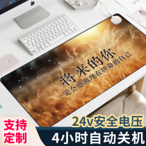 Electric heating heating heating mouse pad computer hand warming table pad office desktop heating pad super large mouse warm pad