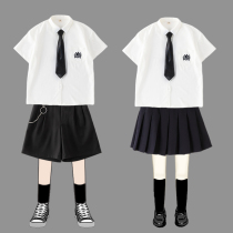 Girl uniform jk2021 summer two-piece short skirt shirt short sleeve shorts slim fit fashion genuine academic style