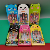 3D Korean nail stickers children nail patch nail nail art finished products with diamonds boys and girls waterproof direct stickers fake nails Aisha Princess Ye Luoli Xiaohong book with tremble sound