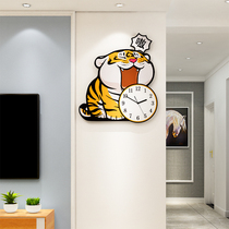 Cartoon wall clock living room home fashion creative clock modern simple silent clock Wall cute childrens room table