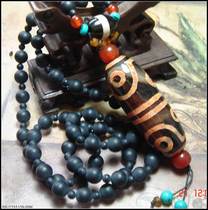 Exquisite eight eyes and ten eyes Tibet knot a glance dzi early old mine dzi ten lanyard genuine