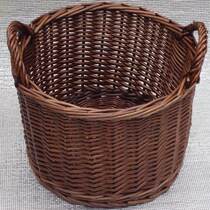 Value wicker storage basket without cover storage basket rattan basket basket laundry basket dirty clothes Blue