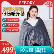 FEBORY electric blanket single warm body cover leg office shawl electric mattress 110V12V cargo car 24V charging