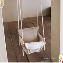 Baby swing indoor hanging chair Infant small hanging basket swing Childrens baby fabric rocking chair