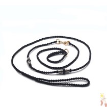 Grade new white black pet dog leash P rope competition training P chain dog rope handmade golden hair Koji