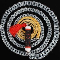 New stainless steel unicorn whip book nut fitness whip whip whip whip iron chain whip beginner iron whip steel whip