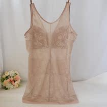 Plastic body with bra Ice Silk size fat MM waist belly anti-gag chest