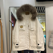 2021 Winter New down jacket female Korean version of the long niche anti-season waist Parker explosive jacket tooling
