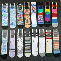 stance socks mens midline Socks striped casual socks towel bottom sports socks skateboard socks Tide brand flower socks
