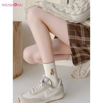 Medium-long Sox Childrens cute Japanese style Autumn Winter Pure Cotton Midcylinder Socks with net Red Spring Summer Long Silo Socks