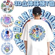 Brand class uniforms custom t-shirt printing logo short-sleeved school sports meeting group building round neck junior high school primary school clothes