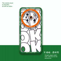 ok Applicable to Huawei Honor MAGIC4PRO mobile phone shell transparent MAGIC3 to the Chinese version English letter MAGIC3PRO minimalist personality creative male and female tidal web red silicone full