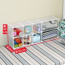 College student dormitory wardrobe storage artifact first living school dormitory bed clothes storage cabinet finishing locker plastic