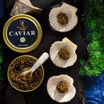 Kaluga 10-year-old Russian large grain high quality instant organic black sturgeon caviar 10 fish seed seafood aquatic products
