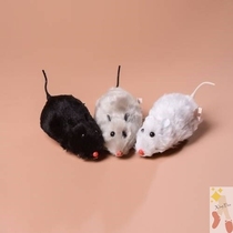 Fake mouse simulation soft kitten plush soft glue super soft color tail flocking electric toy cat big mouse will T