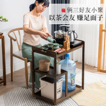 Tea table side cabinet side cabinet integrated fully automatic upper water removable small tea car upscale belt wheel home minimalist tea table