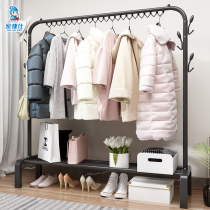 Simple wardrobe hanger dormitory rental room fabric clothes rack household iron shelf bedroom storage modern simple
