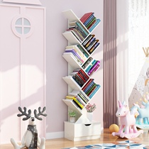 Bookshelf shelf landing simple creative student tree economical simple bookcase storage home space saving