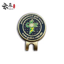 Metal Golf mark custom exquisite fashion commercial gift ball mark cap clip paint enamel craft factory