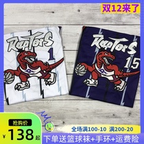 Raptors No. 1 retro magic McGrady embroidered jersey pants set No. 15 Carter mens and womens loose basketball uniform