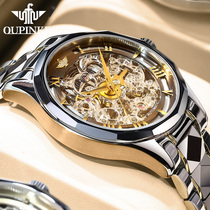 Swiss card Rolex watch mens mechanical watch fully automatic waterproof hollowed-out alternative dazzling business mens watch