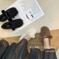 Huidong County Daling Xinyuda Shoe Factory White Mao Mao Shoe Women Wear 2021 New Cute and Cashmere Warm