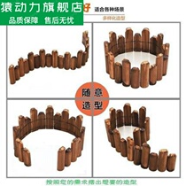 Anti-corrosion wood fence outdoor yard partition small fence Flower Garden Garden wooden fence fence outdoor courtyard