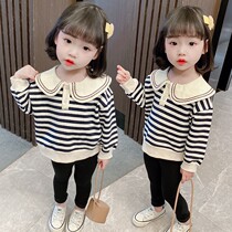 Girls spring clothes suit spring and autumn fashionable children Korean version of foreign-style children Spring female treasure Net red two-piece set