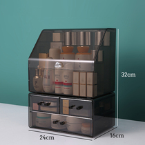 Cosmetics storage box household dustproof acrylic desktop rack dressing table skin care lipstick large capacity Net Red
