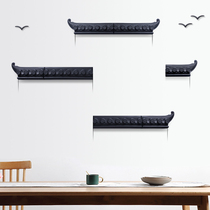 New Chinese wall decorated roof plastic tiles wall wall decorated dining room wall creative background wall
