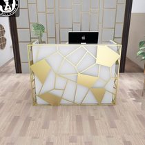 工业风收银台 店铺小型女装店吧台铁艺现代简约服装店前台桌 柜台