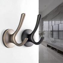 Nordic clothes hook single wardrobe shoe cabinet entrance clothes adhesive hook Wall Wall black coat hook rack no holes