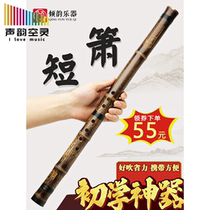 Short Xiao musical instrument beginner professional high-grade F Zizhu hole flute eight-hole G-tune ancient wind Jade short flute portable small