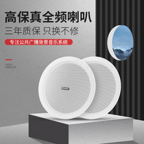 Suction Top Horn Smallpox Ceiling Acoustics Embedded background Music Broadcast System Minded coaxial ceiling Speaker
