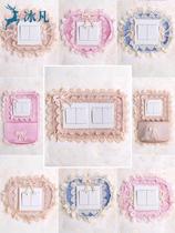 Cloth Art Switch Trim Wall Patch Protective Sheath Home Modern Minima Socket Electric Light Border Creative Shelter Stickers