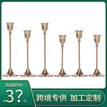Bursting Creative Wax Candlelit Candleholder European-style Home Metal Pendulum Plated Iron Art Wedding Decoration West Dining Swing candlesticks