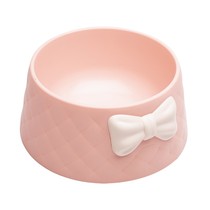 Candy Color Butterfly Pet Single Bowl Pet Plastic Bowl Butterfly Knot Cat Basin Pet Supplies Spot Wholesale