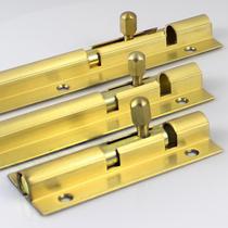 All copper large bolt door installation pure copper door bolt door latch door window wooden door latch 4 inch 6 inch 8 inch 10 inch
