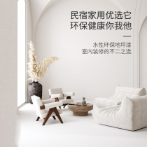 Homestay water-based floor paint cement floor art paint indoor and outdoor home environmental protection bedroom floor paint special non-slip