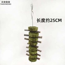 Grass cake Apple branch Molar skewer Rabbit Chinchilla Guinea Pig Dutch Pig Timothy Grass cake bite skewer Molar stick snack
