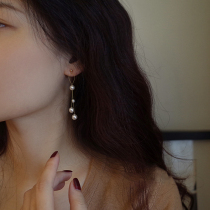 Stud Earrings Feminine Ladies Round Face Pearl Earrings 2023 New Trendy Niche Design High-end Tassel Earrings