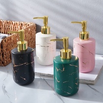 Light luxury ceramic hand cream bottle press type bottle laundry liquid bottle hand wash bottle shampoo bottle