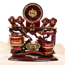 Extra-large wedding gifts imitation mahogany childrens sun barrels three-piece set